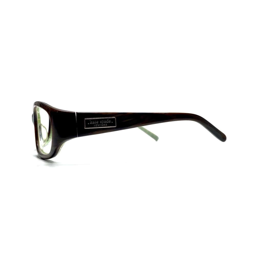 New Kate Spade NY Brown Tortoise Oval Wrap Glasses Italy DEE/S JDHP 54 17 120 - Picture 3 of 8